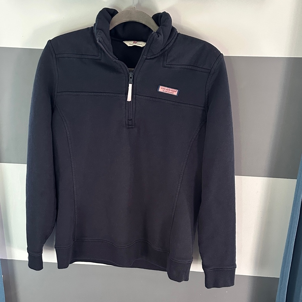 Women’s Vineyard Vines Navy Quarter-Zip Sweater size medium